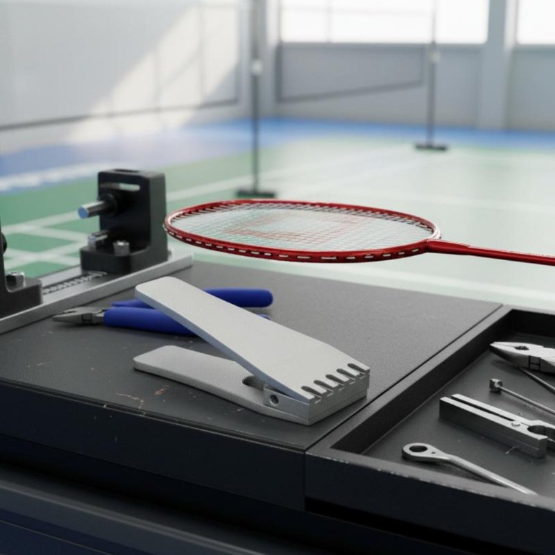 مشبك تثبيت مضرب الريشة الطائرة - مراجعة Badminton Rs وسعره