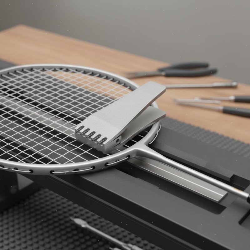 مشبك تثبيت مضرب الريشة الطائرة - مراجعة Badminton Rs وسعره
